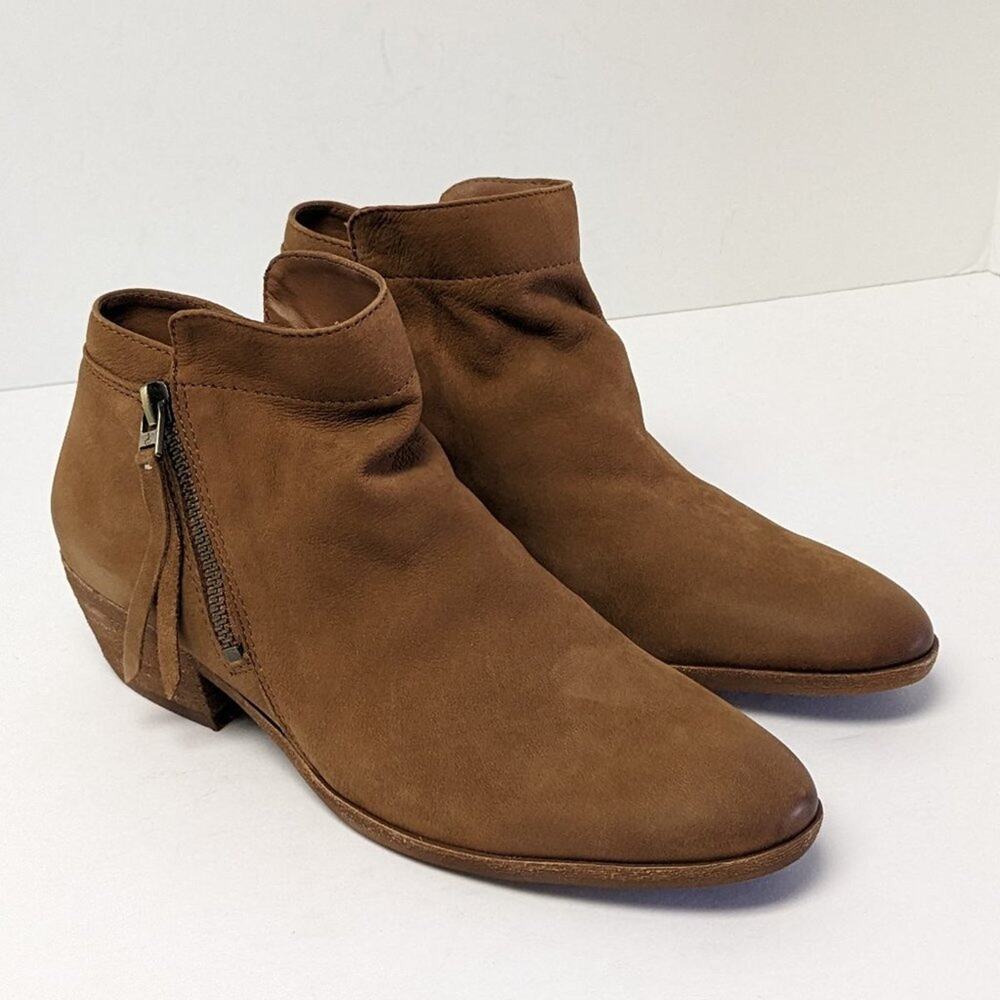 Sam Edelman Packer Ankle Boots, Brown Leather, Womens 6.5 M